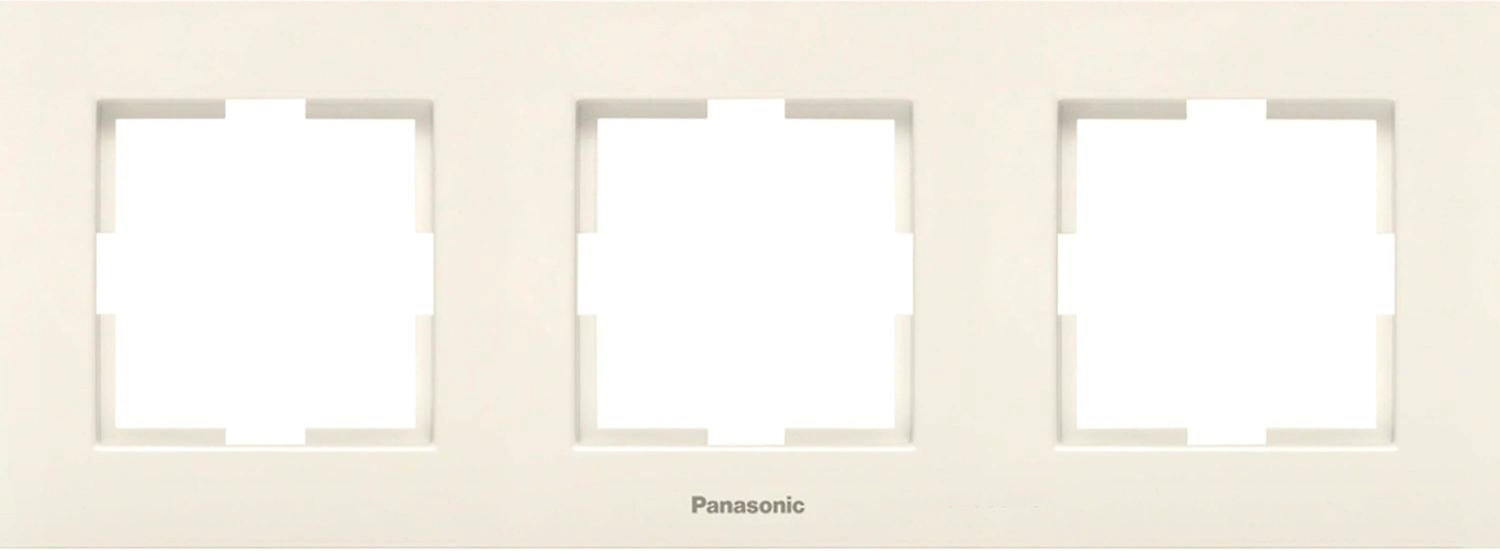 Рамка Panasonic Karre Plus 3 поста бежевый