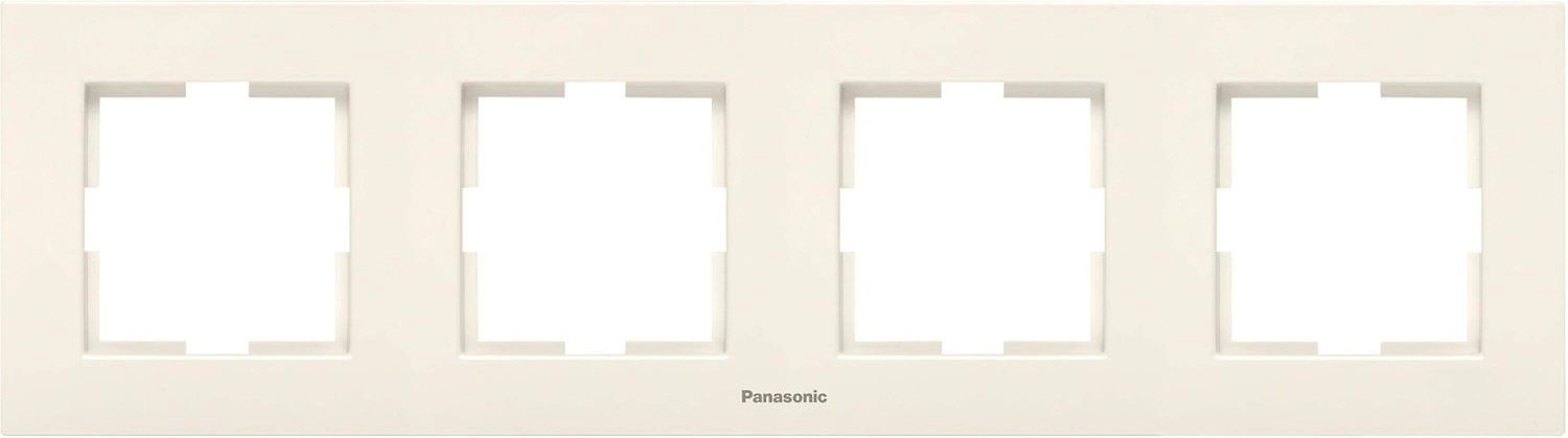 Рамка Panasonic Karre Plus 4 поста бежевый