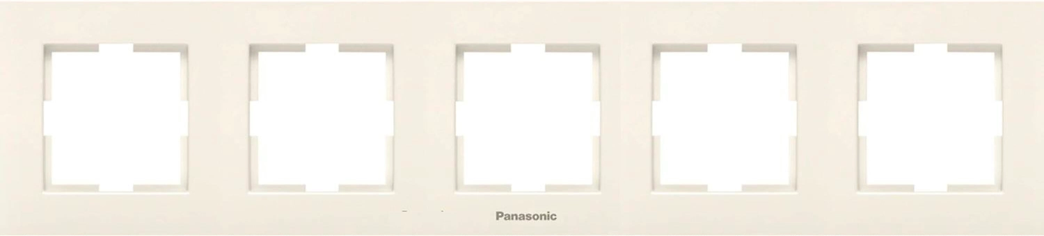 Рамка Panasonic Karre Plus 5 постов бежевый