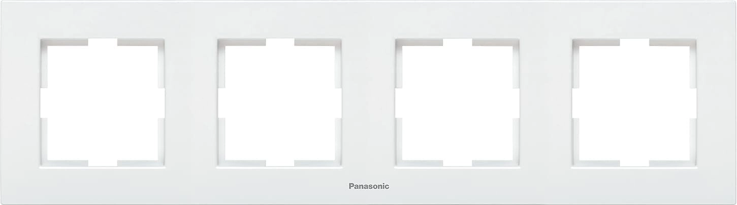 Рамка Panasonic Karre Plus 4 поста белый