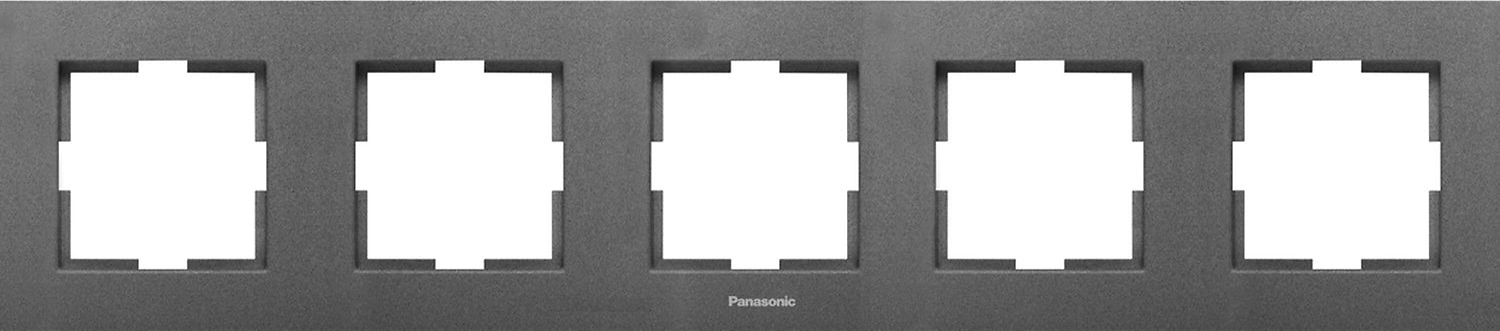 Рамка Panasonic Karre Plus 5 постов дымчатый