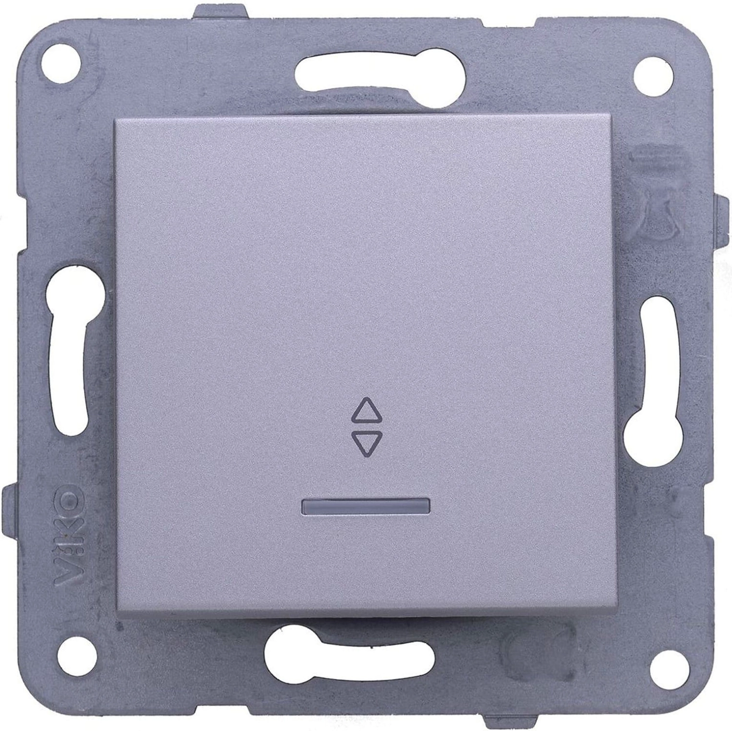 Переключатель Panasonic Karre Plus 1 клавишный с индикацией серый