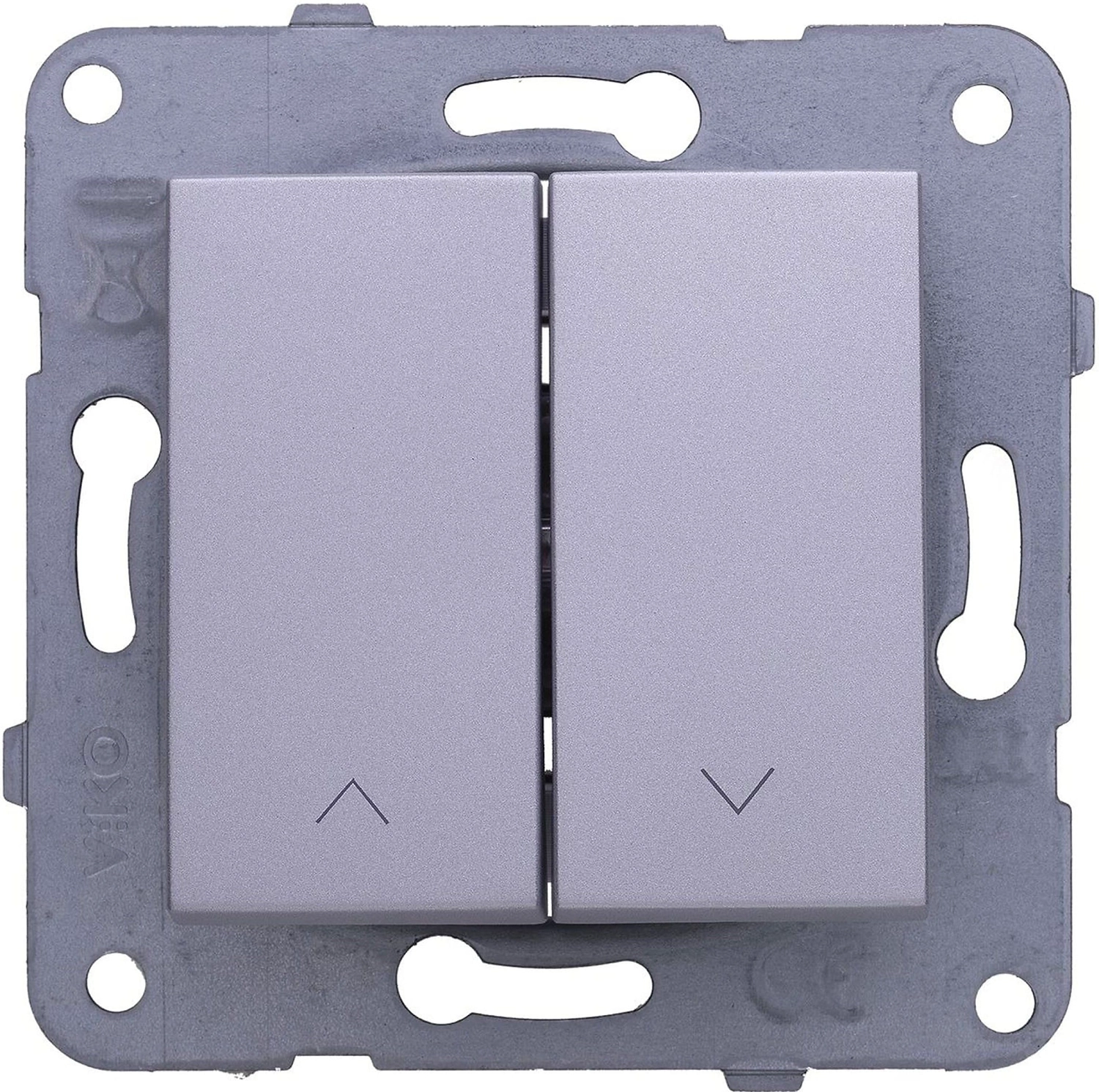 Переключатель Panasonic Karre Plus WKTT00112SL-RU 2 клавиши серебро