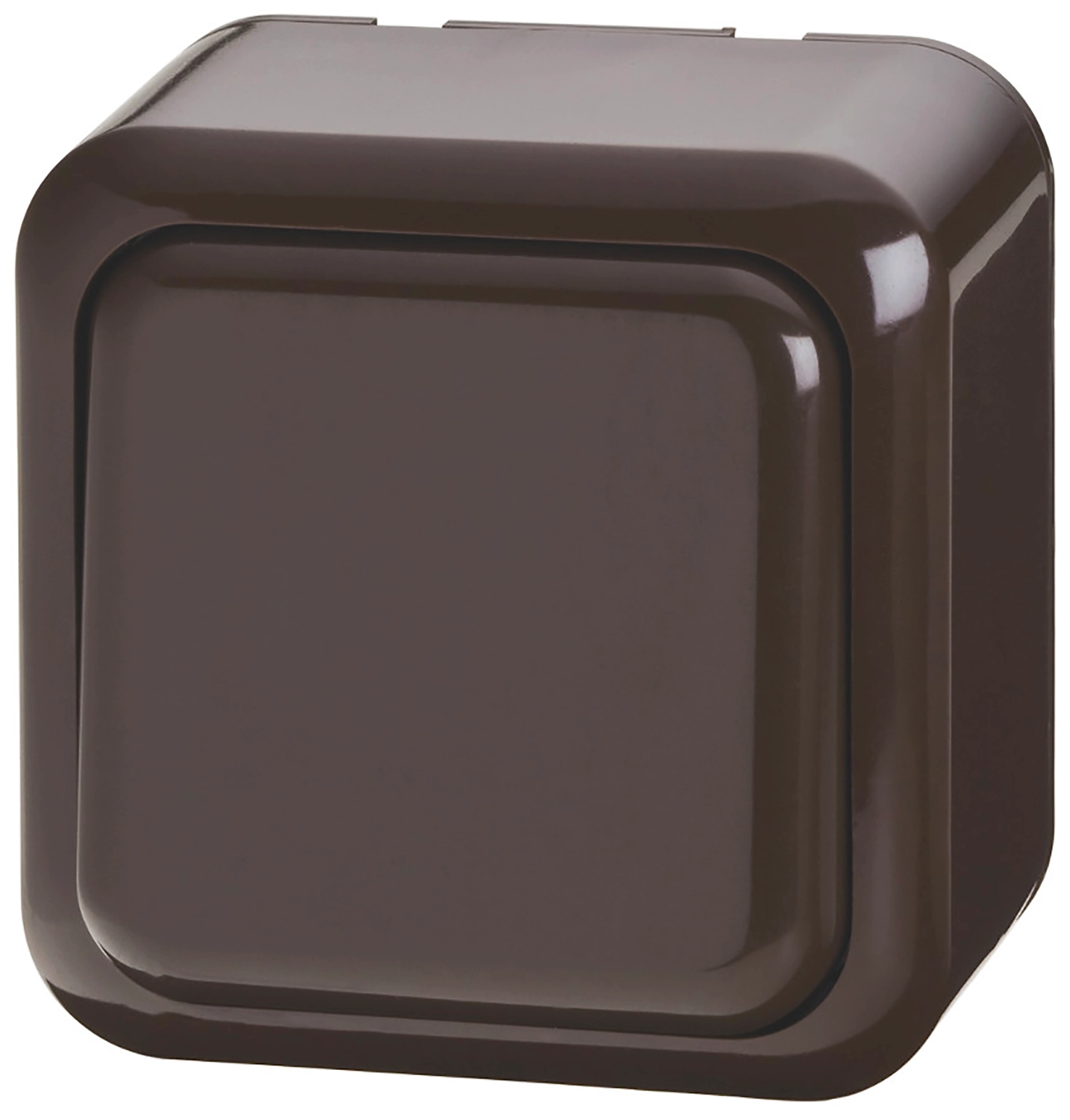 Выключатель 391050 1 клавиша коричневый