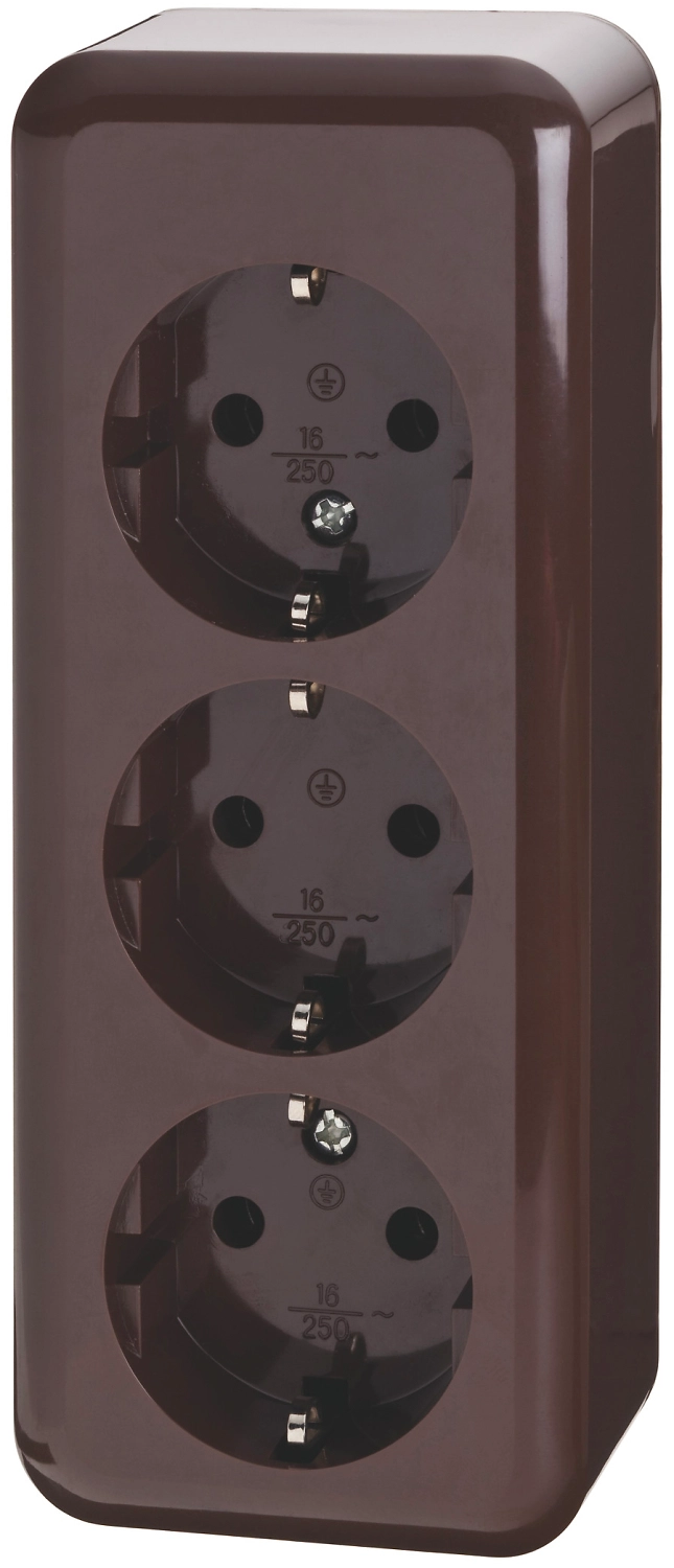 Розетка OBI 391049 коричневая