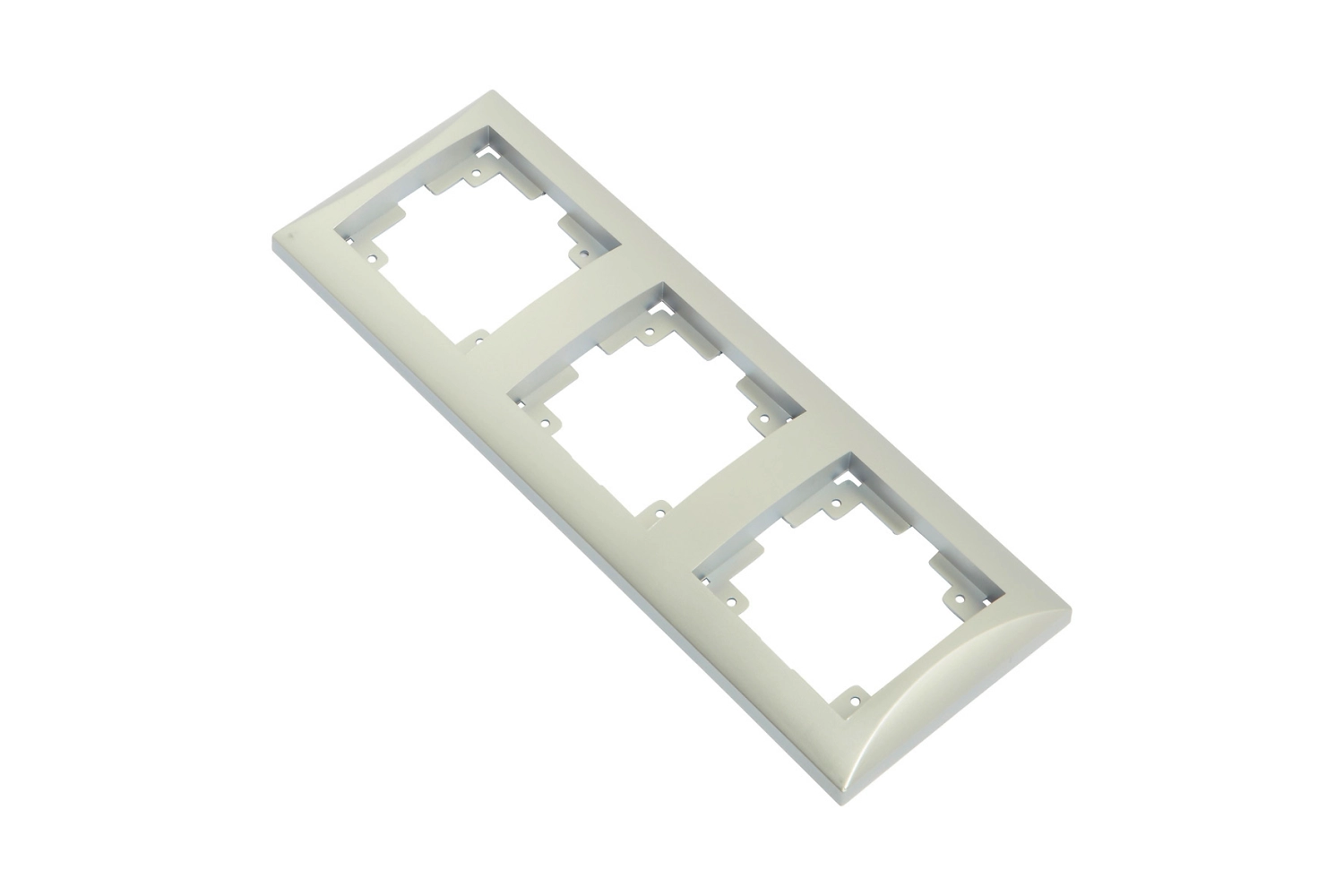 Рамка OBI Ariadne 3 поста серебро