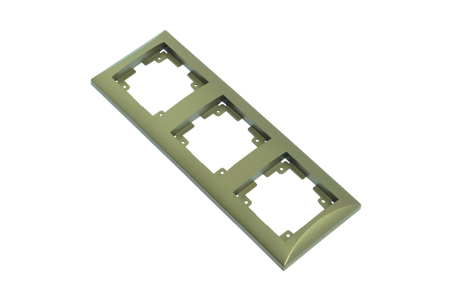 Рамка OBI Ariadne 3 поста коричневый металлик