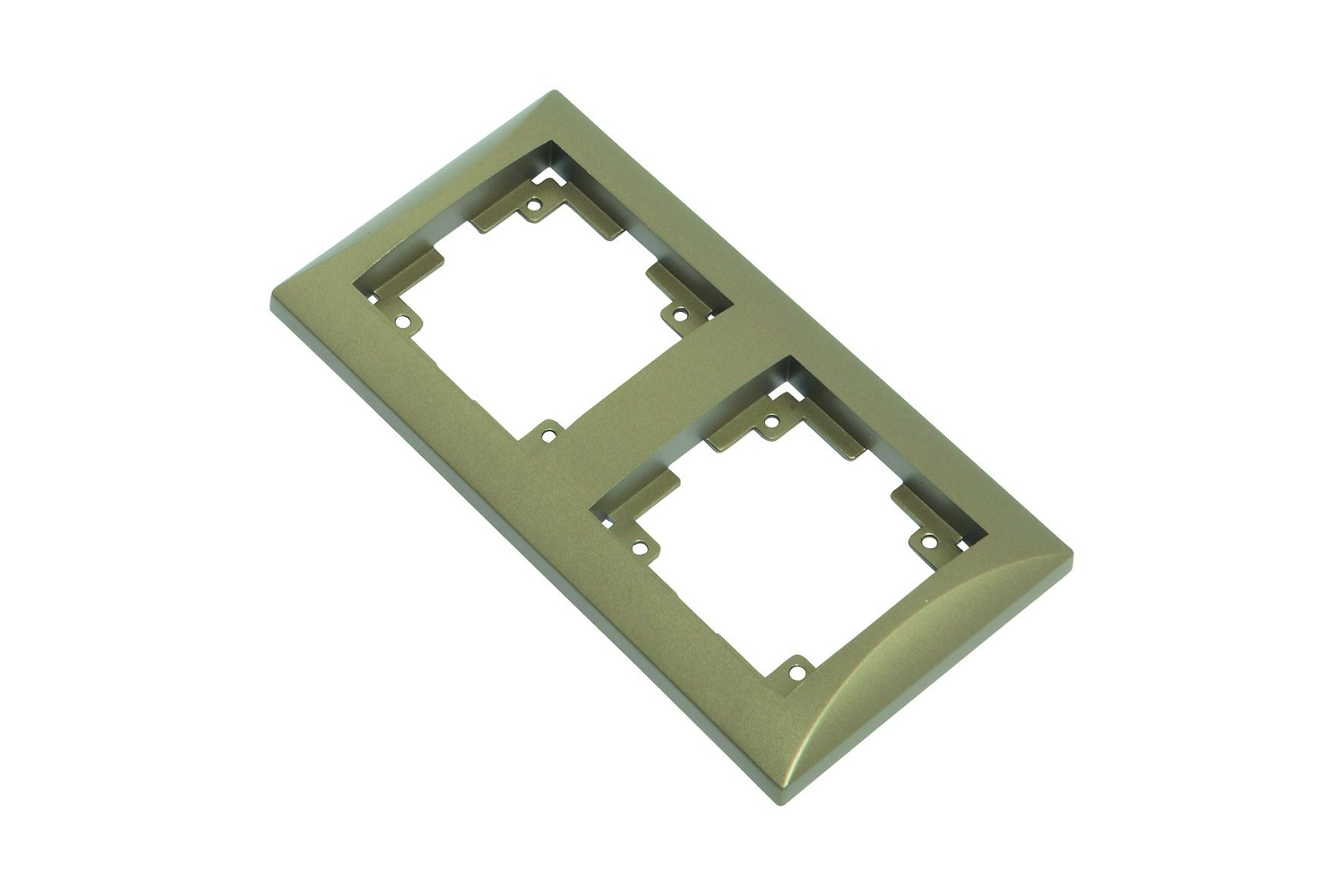 Рамка OBI Ariadne 2 поста коричневый металлик