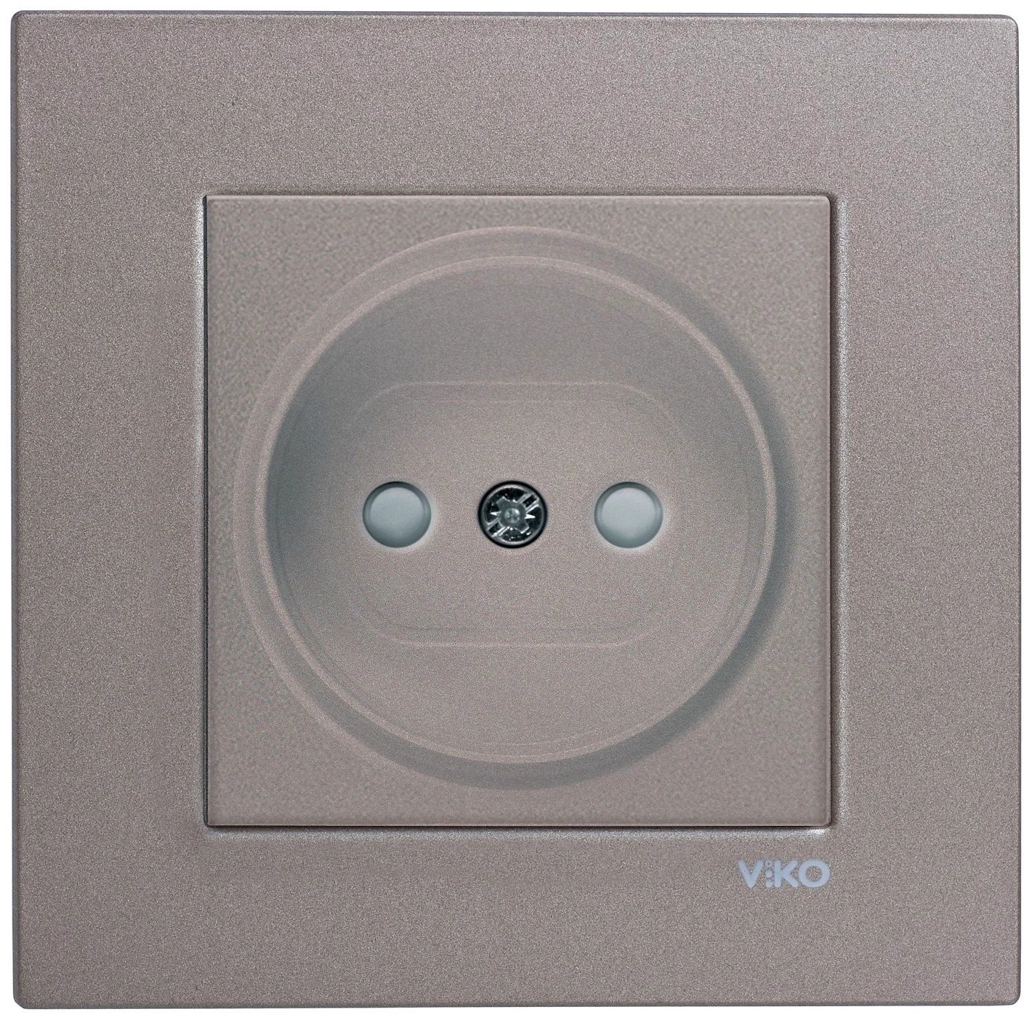 Розетка ViKo Novella без заземления антрацит