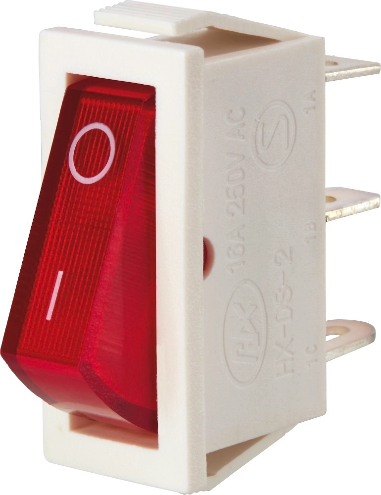 Выключатель клавишный OBI 540175 1 клавиша красный