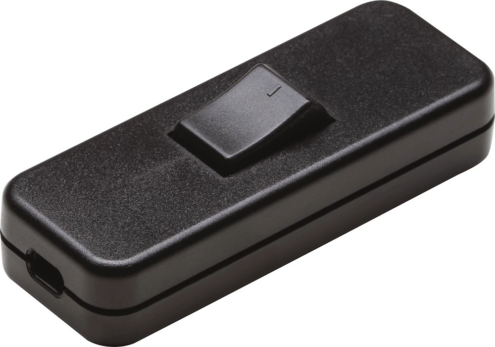 Выключатель OBI 540186 проходной черный