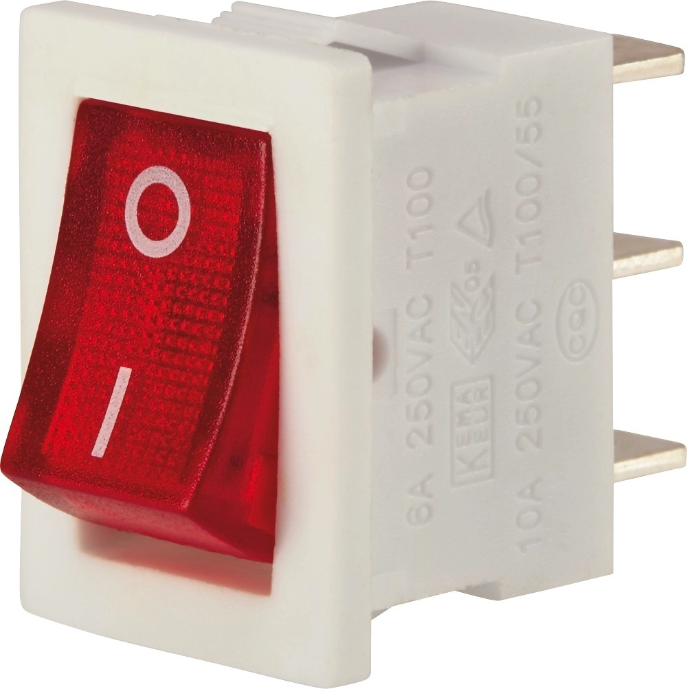 Выключатель клавишный OBI с индикацией белый