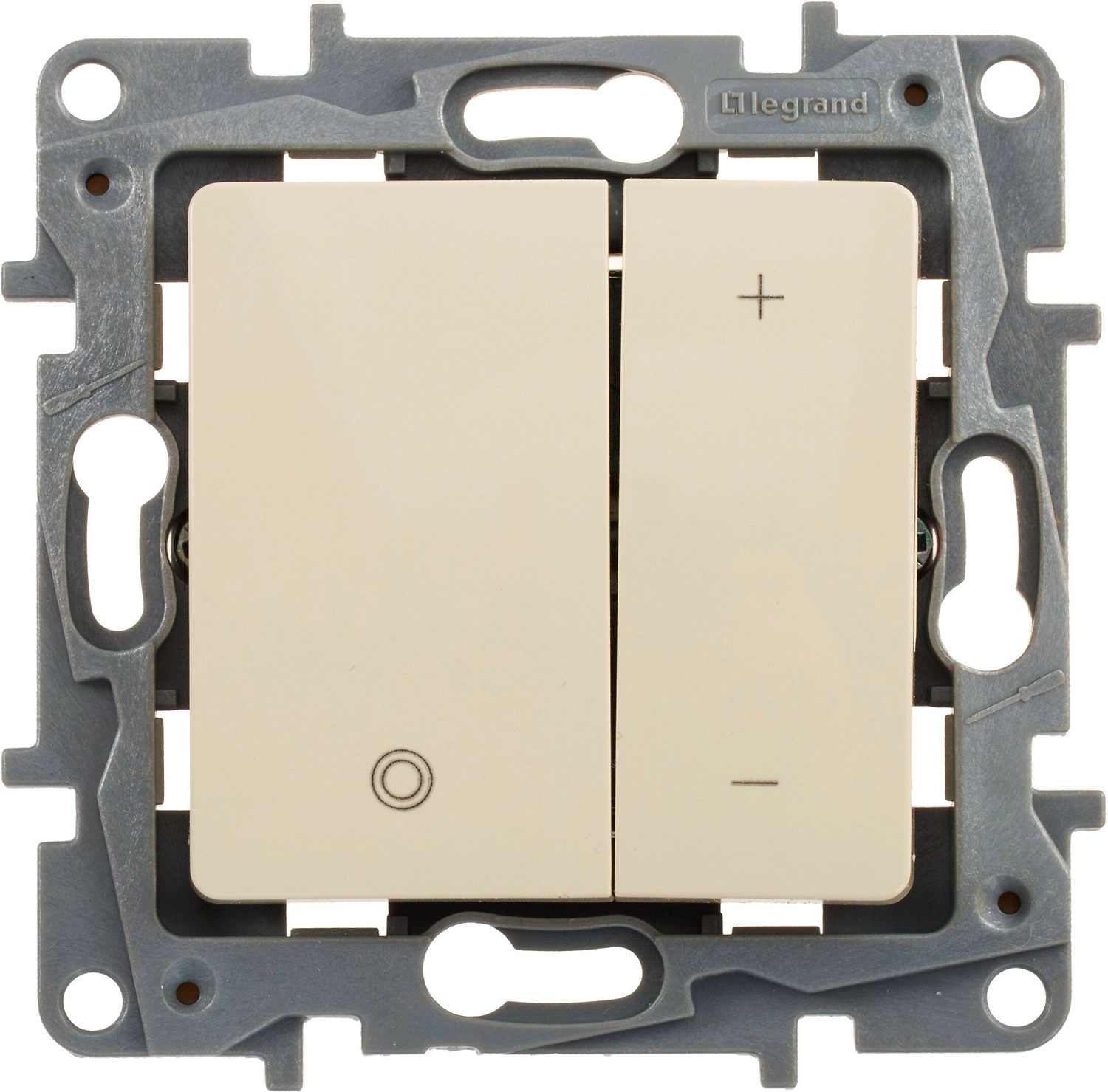 Регулятор Legrand Etika 2 клавиши светло-серый