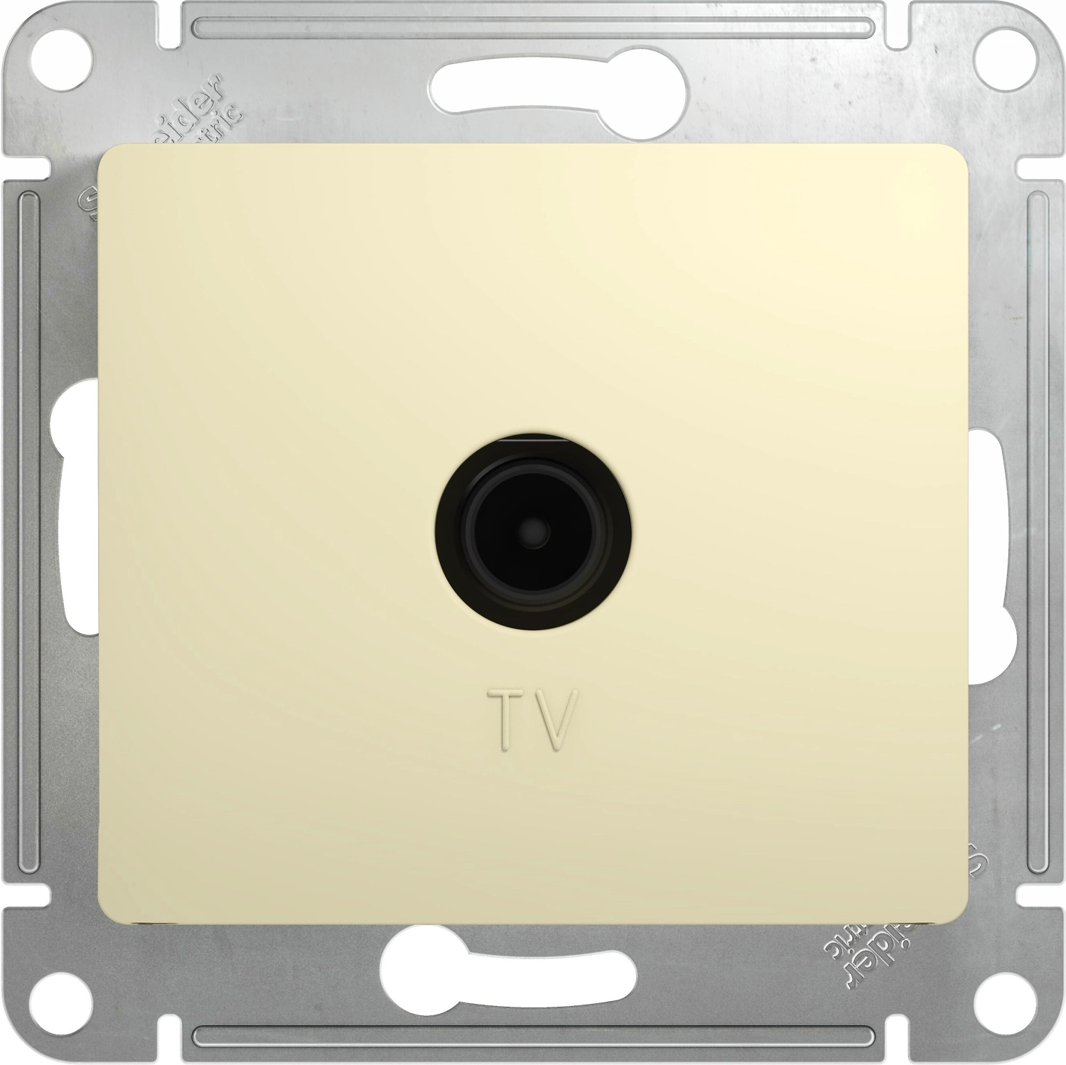 Розетка Schneider Electric GLOSSA TV 1 бежевый