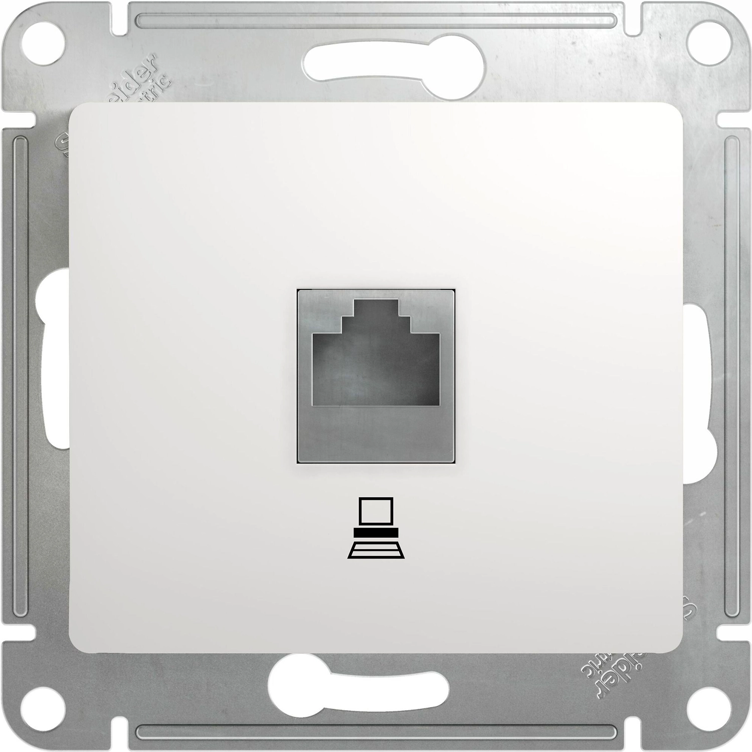 Розетка Schneider Electric GLOSSA RJ45 белый