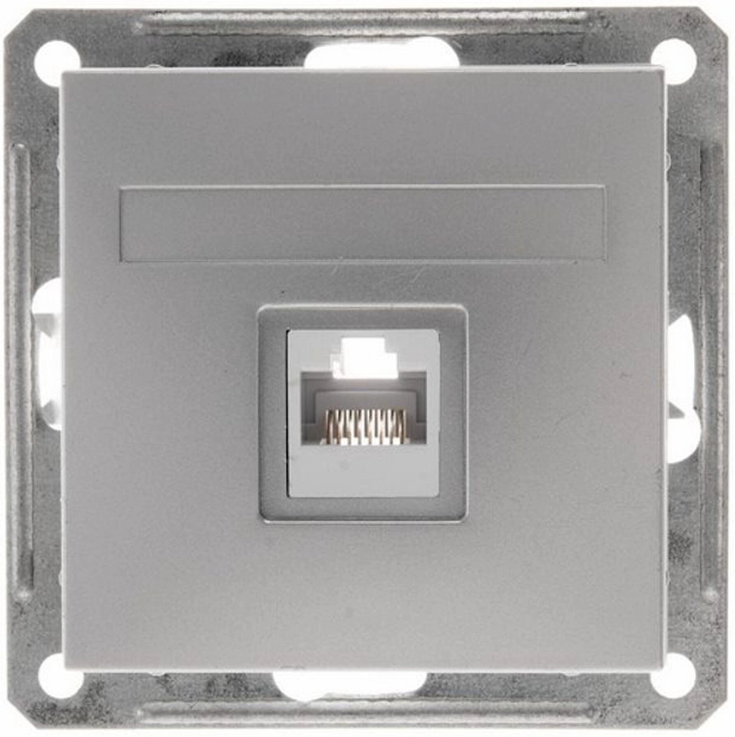 Розетка Schneider Electric W59 RJ45 серебряный