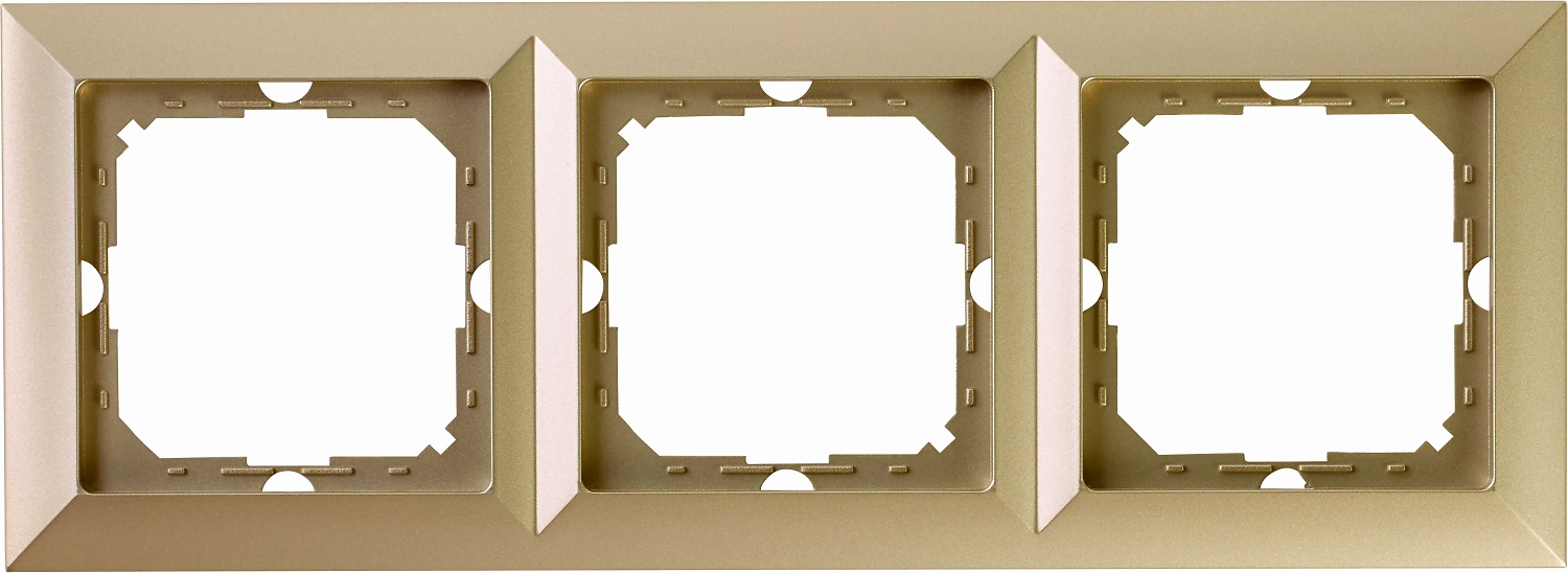 Рамка OBI Julietta 3 поста бежевая