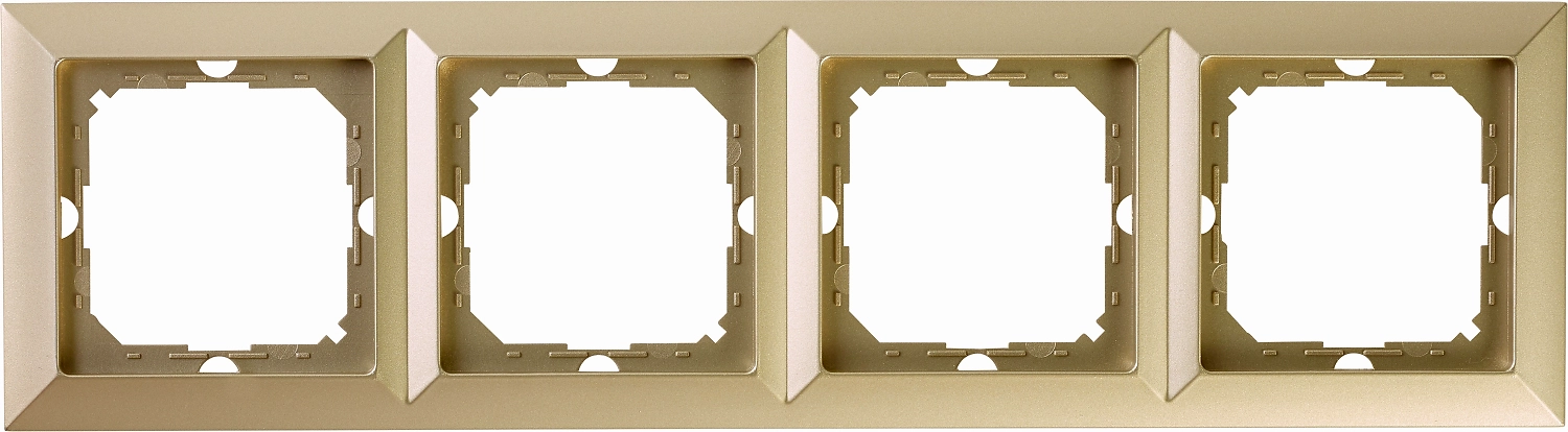 Рамка OBI Julietta 4 поста бежевая