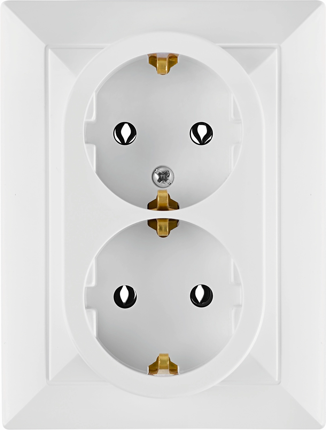 Розетка OBI Julietta 2 поста белая