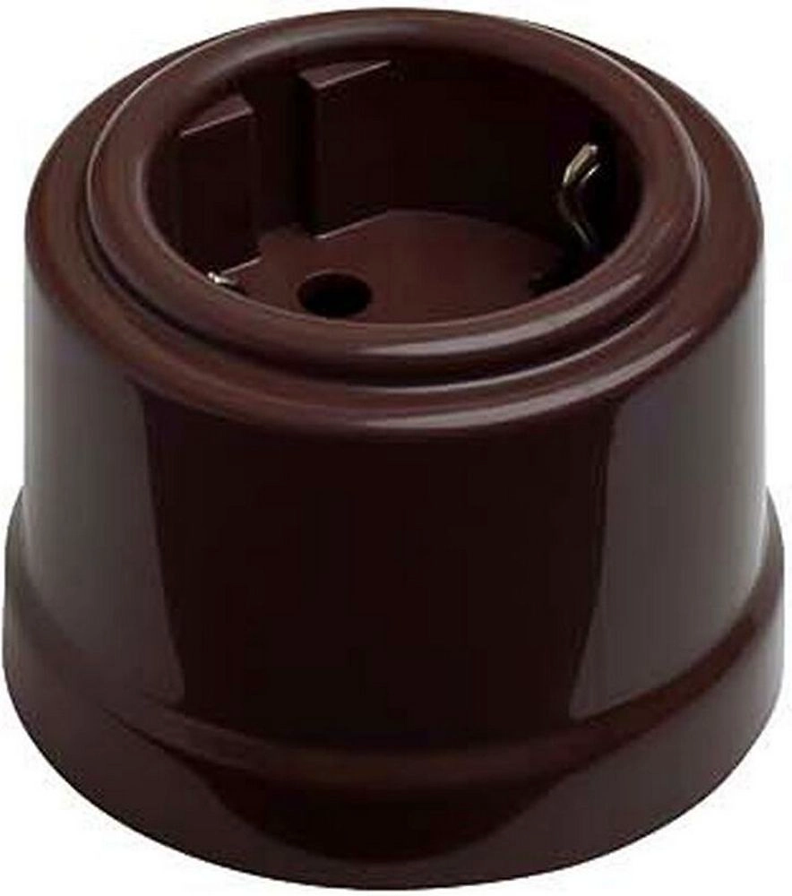 Розетка BIRONI коричневая