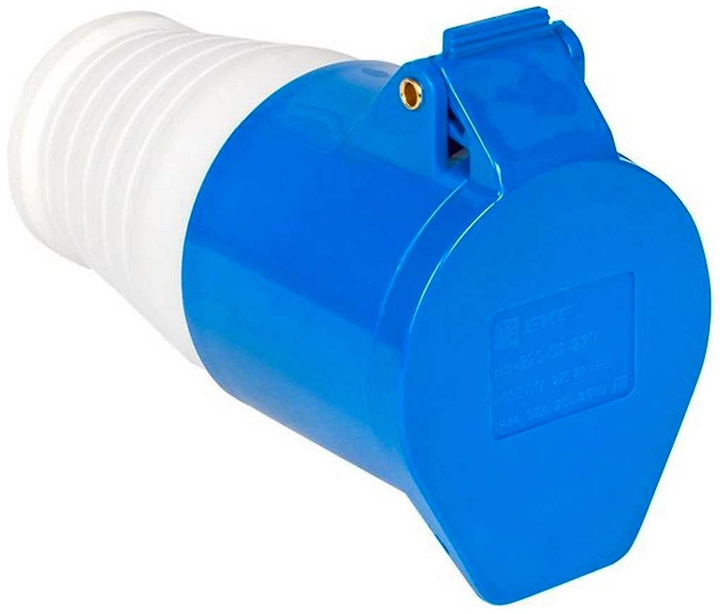 Розетка EKF PROxima PS-223-32-220 синяя
