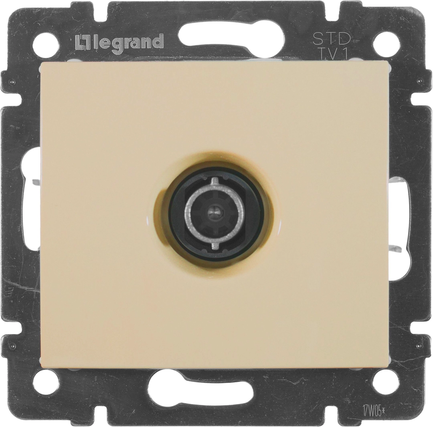 Розетка Legrand Valena TV бежевый