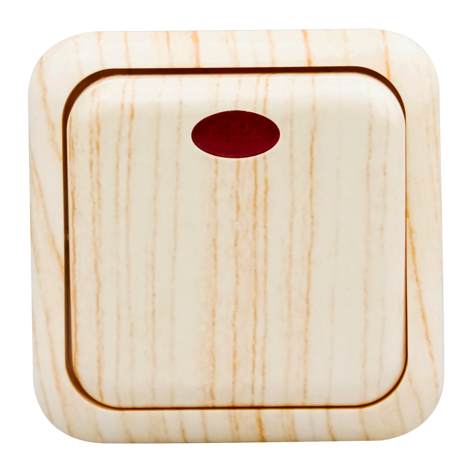 Выключатель WOOD 311746 1 клавиша с индикатором дуб