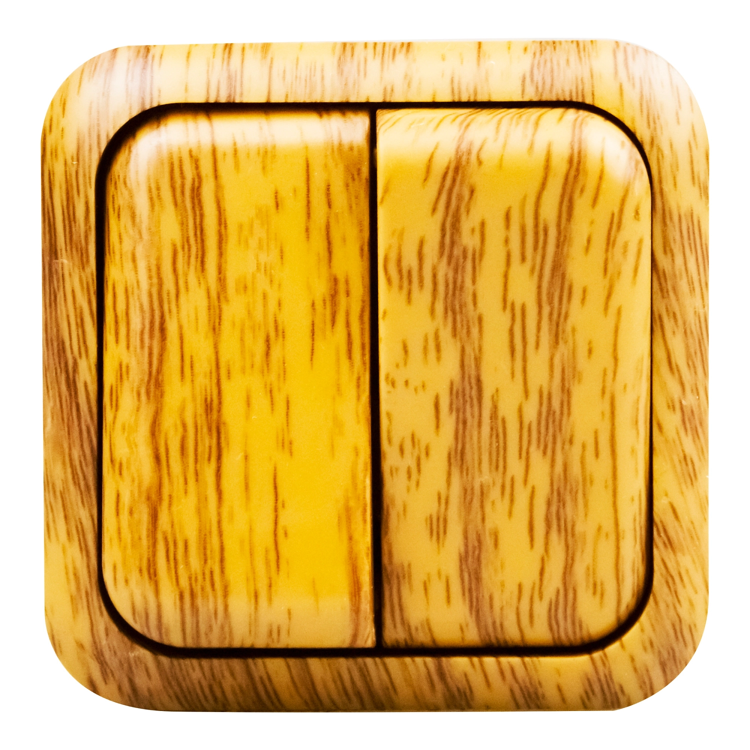 Выключатель WOOD 311741 2 клавиши клен