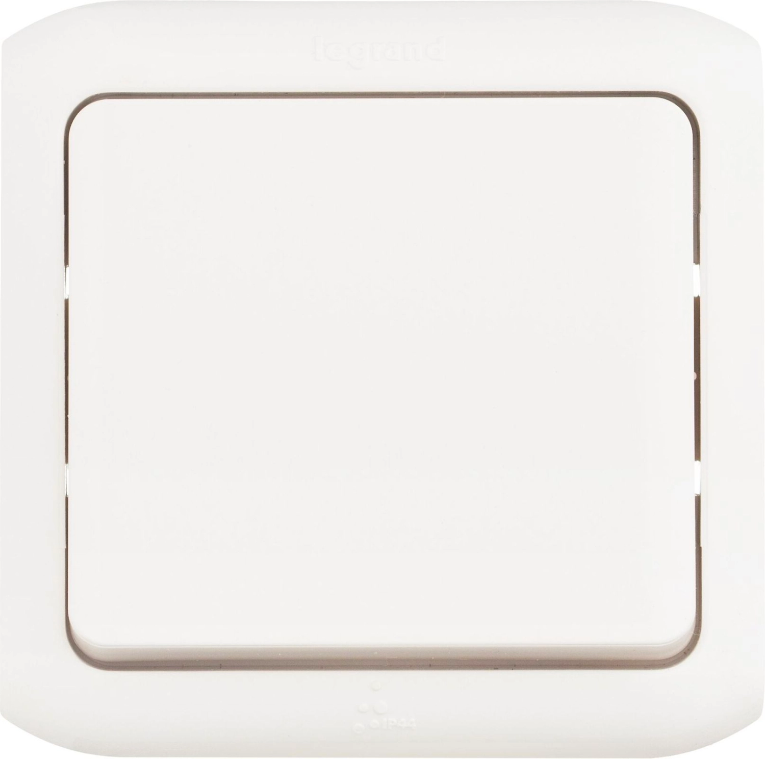 Переключатель Legrand Quteo на 2 направления одноклавишный IP 44 белый