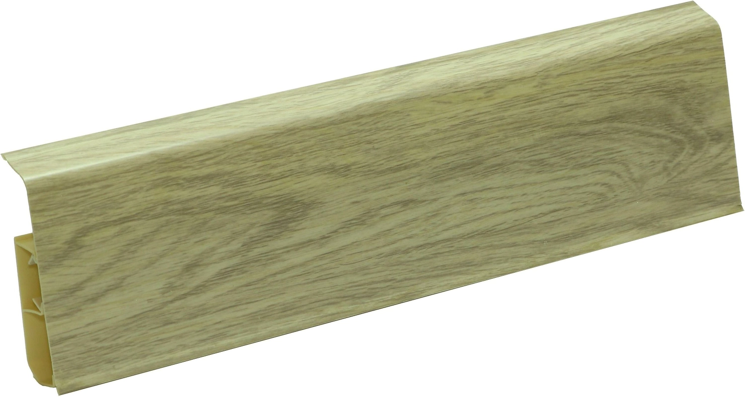 Напольный плинтус WINART QUADRO ПВХ Буланый 2200x80 мм