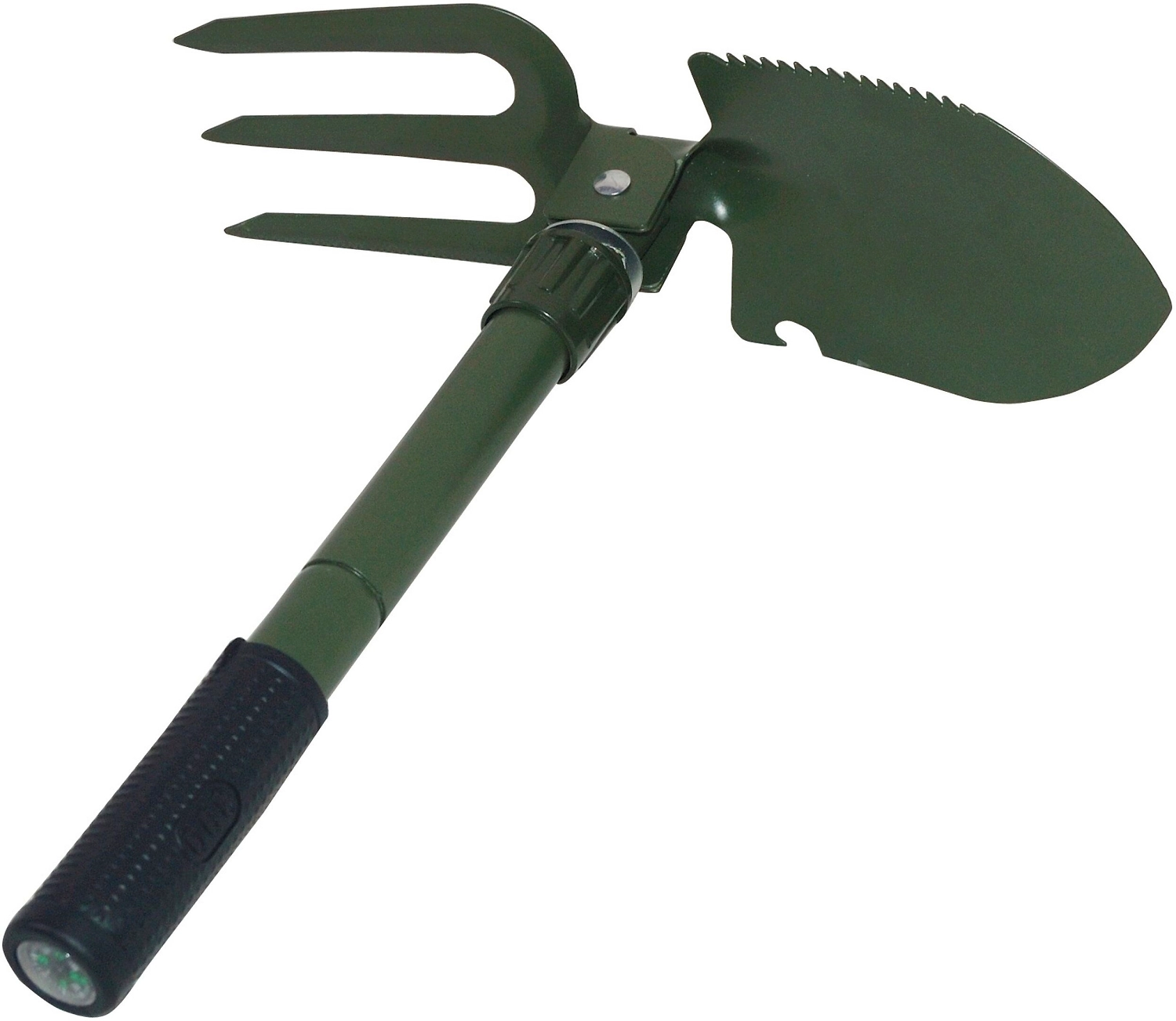 Лопата 106607 420 мм складная с граблями