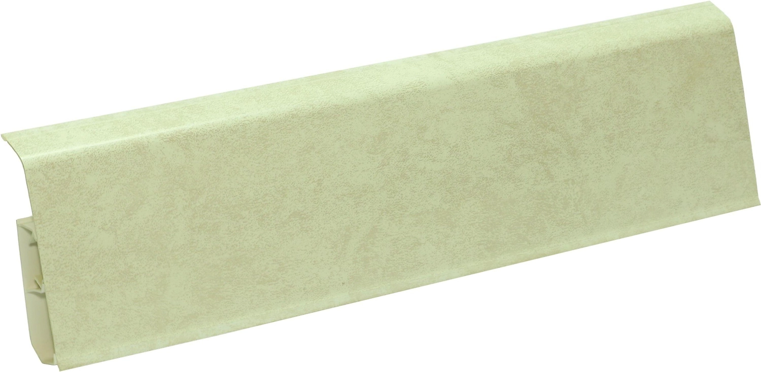 Напольный плинтус WINART QUADRO ПВХ Кварц белый 2200x80 мм