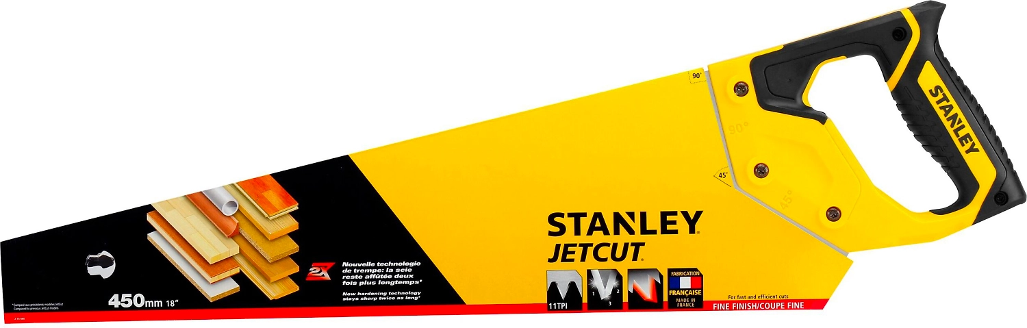 Ножовка по дереву STANLEY jet-cut 450 мм
