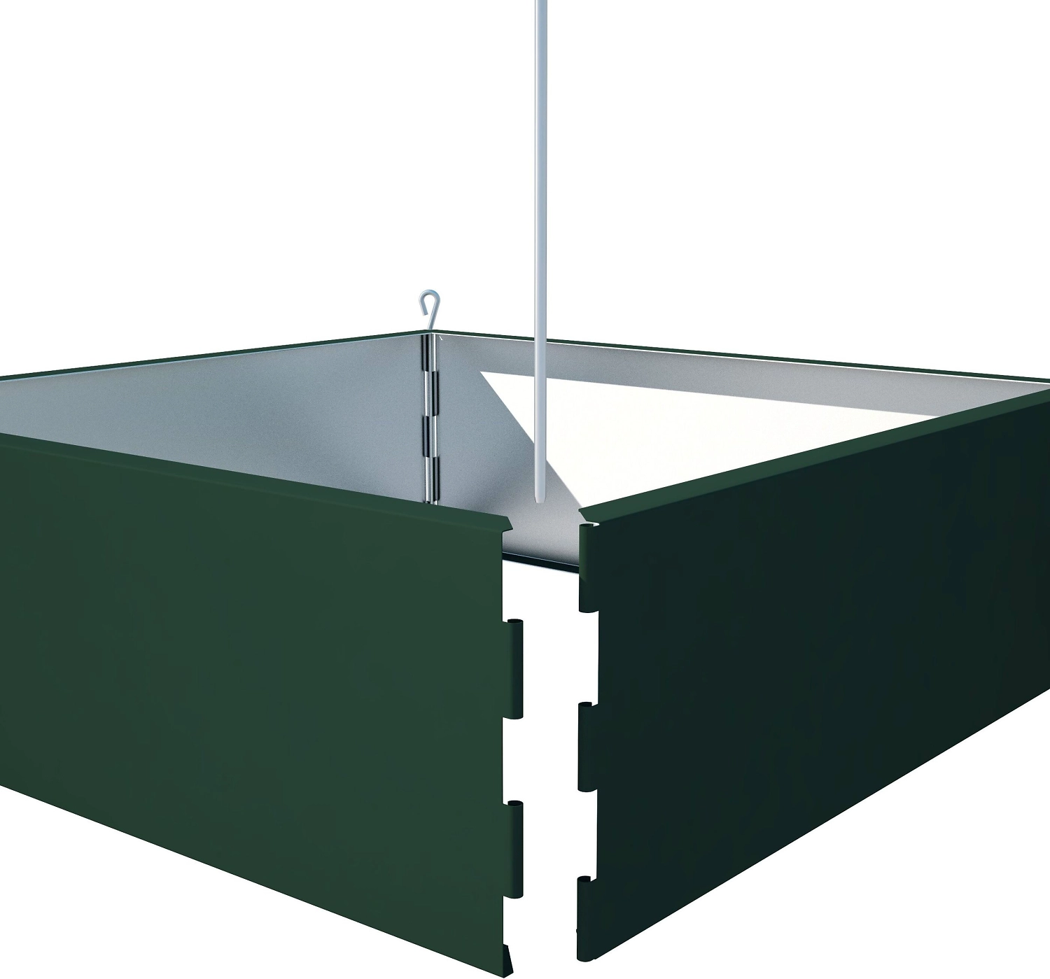 Бордюр для клумб БЛАГО 50х50 см зеленый