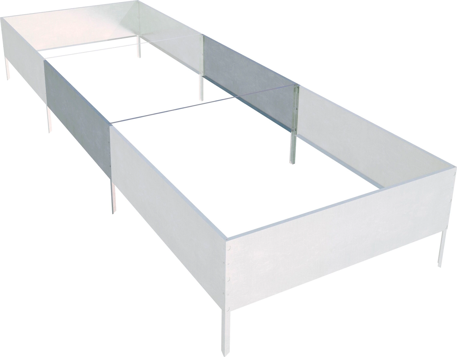 Бордюр для клумб БЛАГО 100х70 м белый