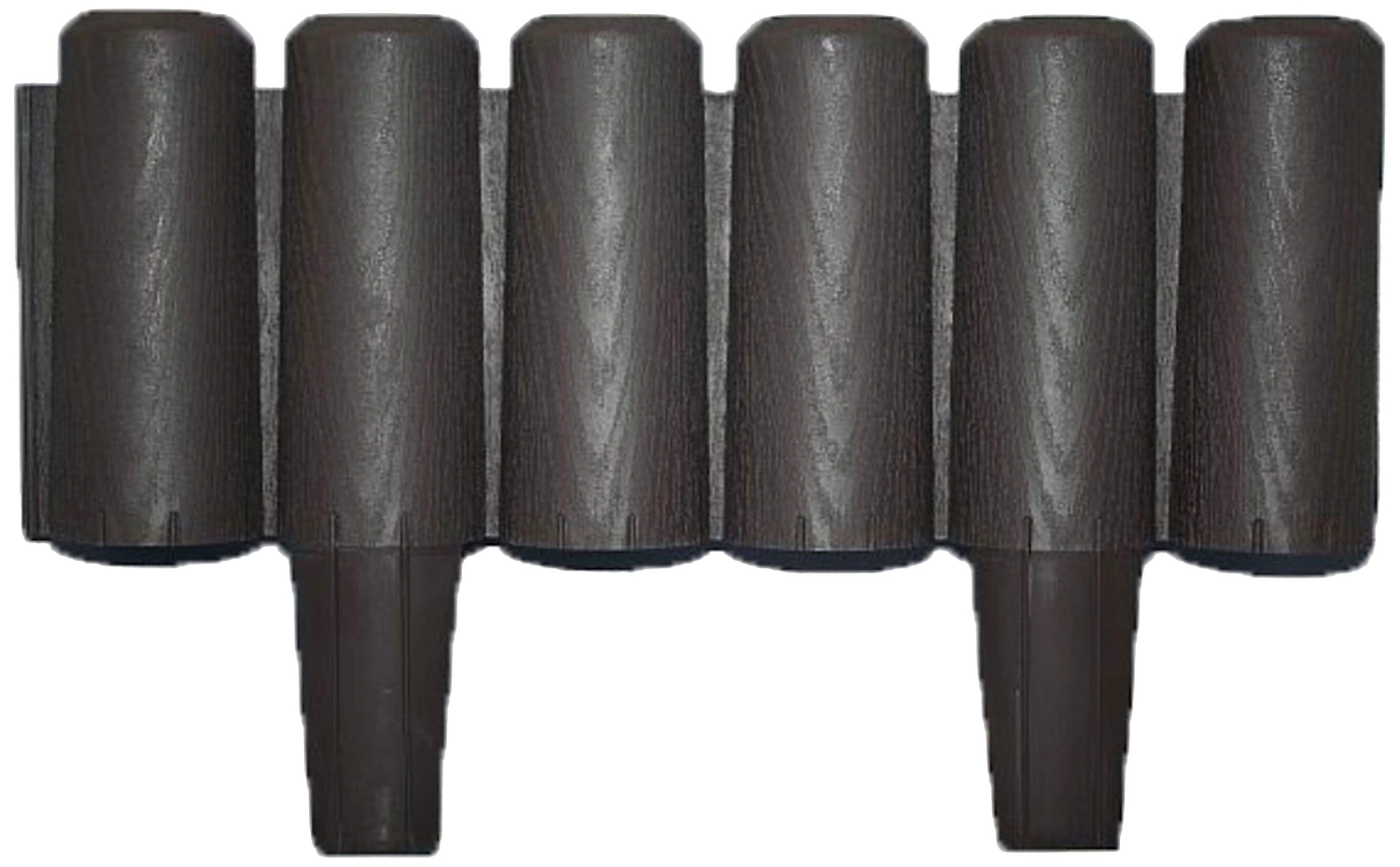 Бордюр для клумб 6 колышков 240 см шоколадный