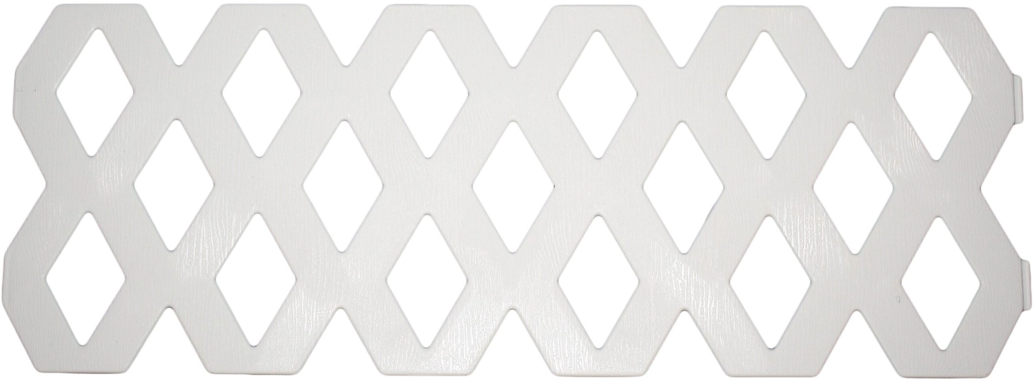 Ограждение садовое ФАНТАЗИЯ 240x32 см, белый