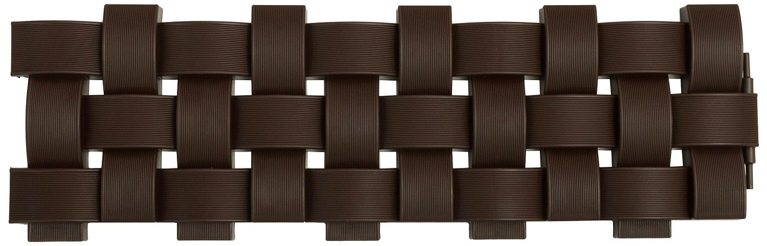 Забор для клумб МастерСад Плетёнка 240 см коричневый