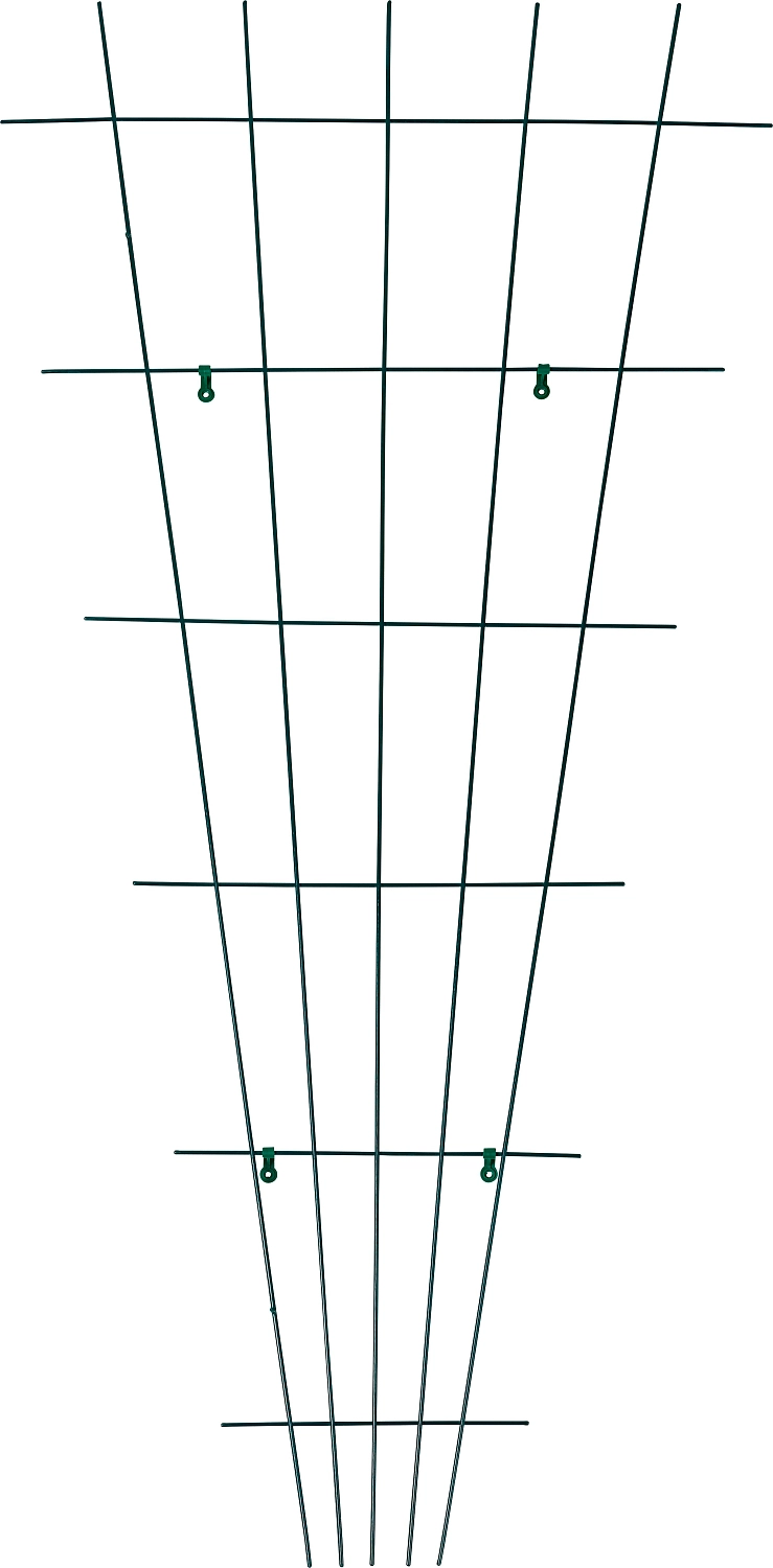 Шпалера для вьющихся растений веерная OBI 150x75 см сталь зеленая