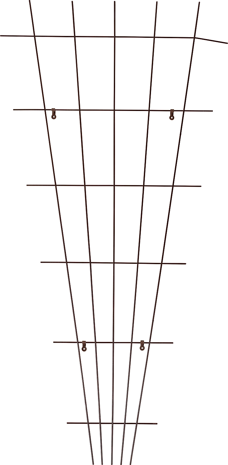 Шпалера для вьющихся растений веерная OBI 150x75 см сталь коричневая