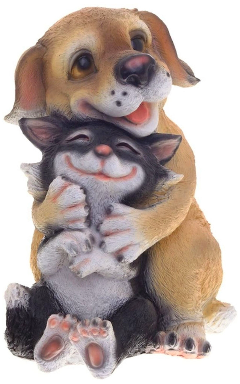 Садовая фигура Ремеко Собачка с кошкой 27 см