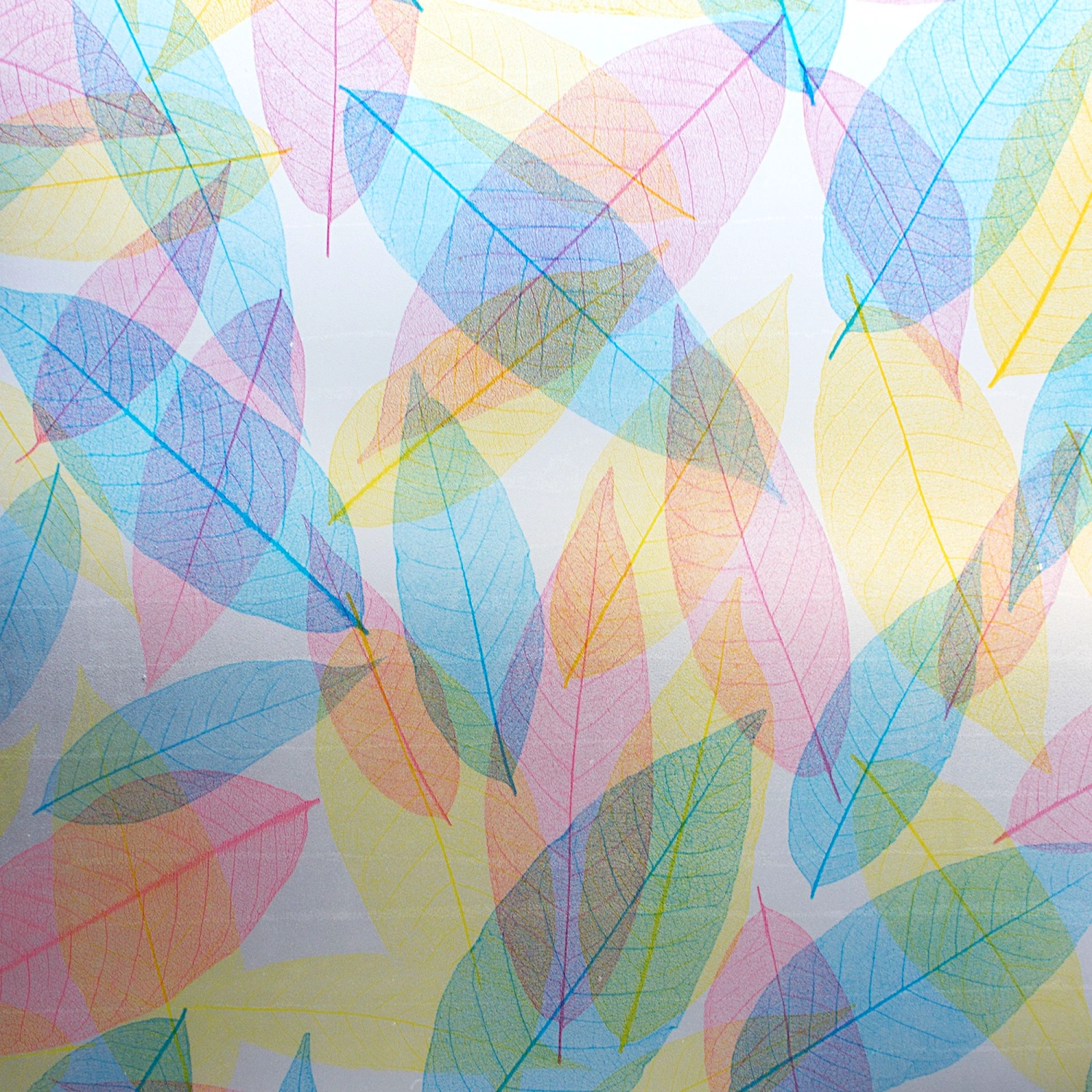 Самоклеющаяся пленка витражная Deluxe Н9042-0 листья 0,45x2 м