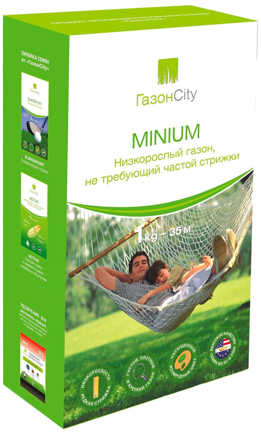 Семена газонной травы ГазонCity Minium 1 кг