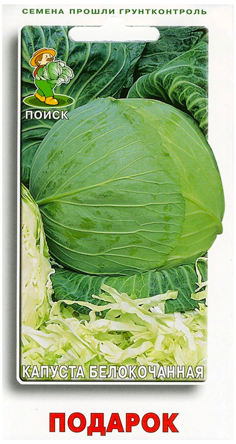 Семена Капусты белокочанной ПОИСК Подарок УВ 0,5 г