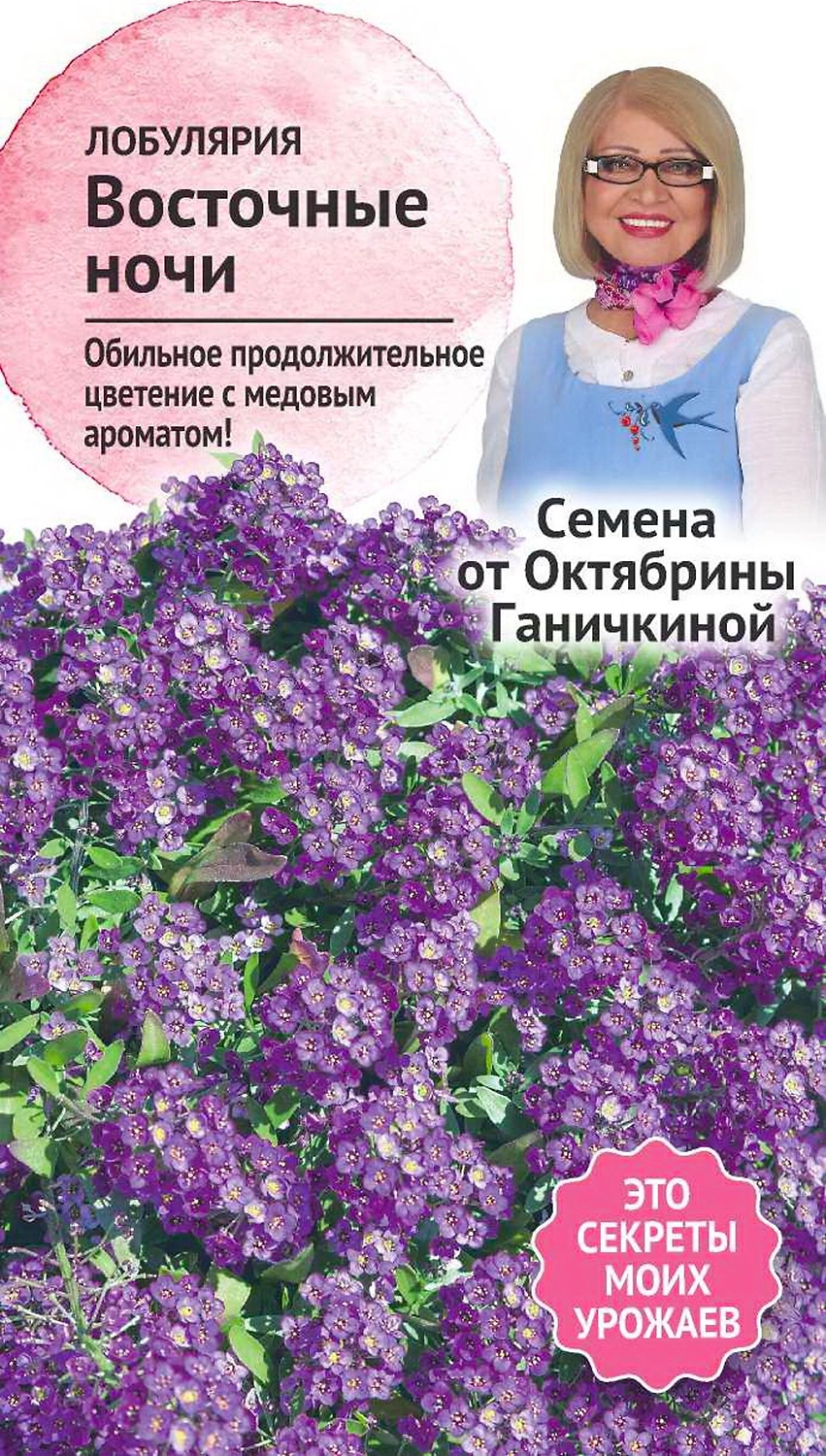 Семена Лобулярии Октябрина Ганичкина Восточные ночи 0,1 г