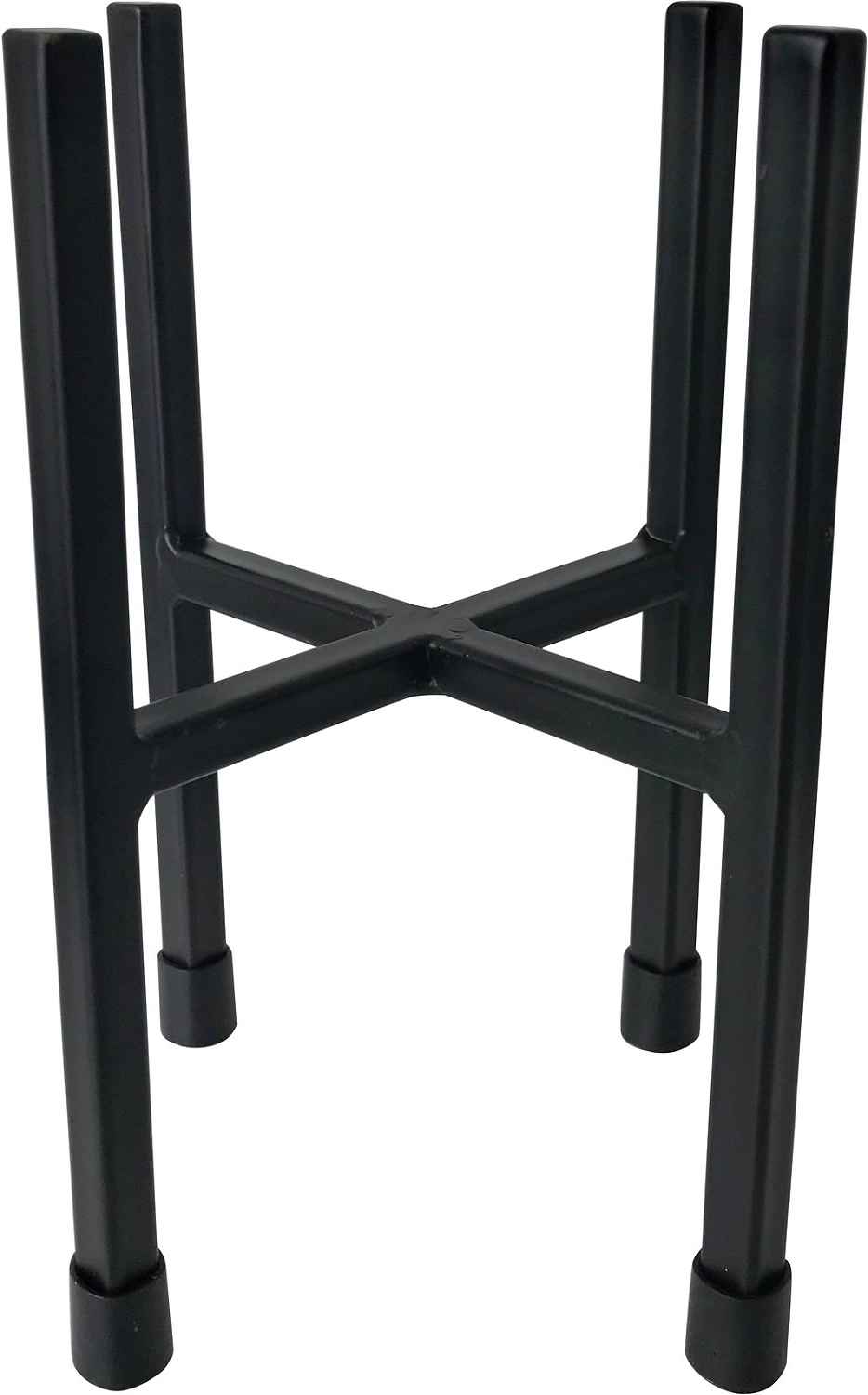 Подставка для цветов металл черная 11x11x16 см