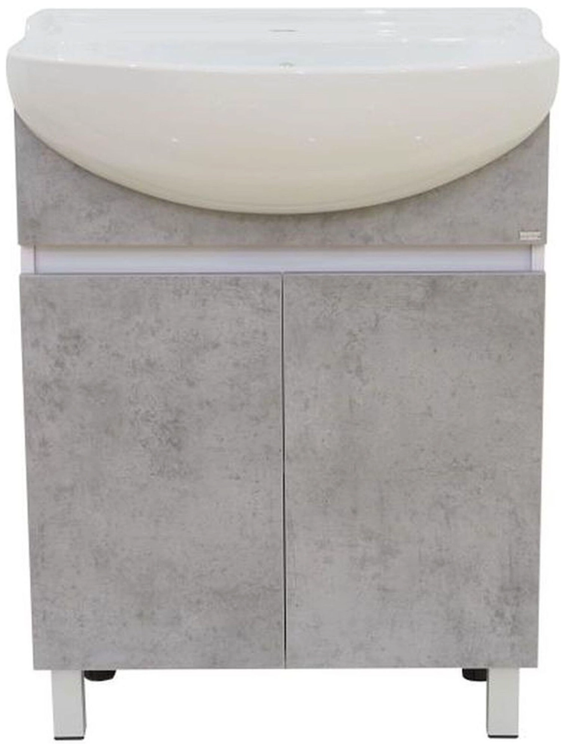 Тумба напольная под раковину MISTY Ультра 70х61 см ЛДСП серая
