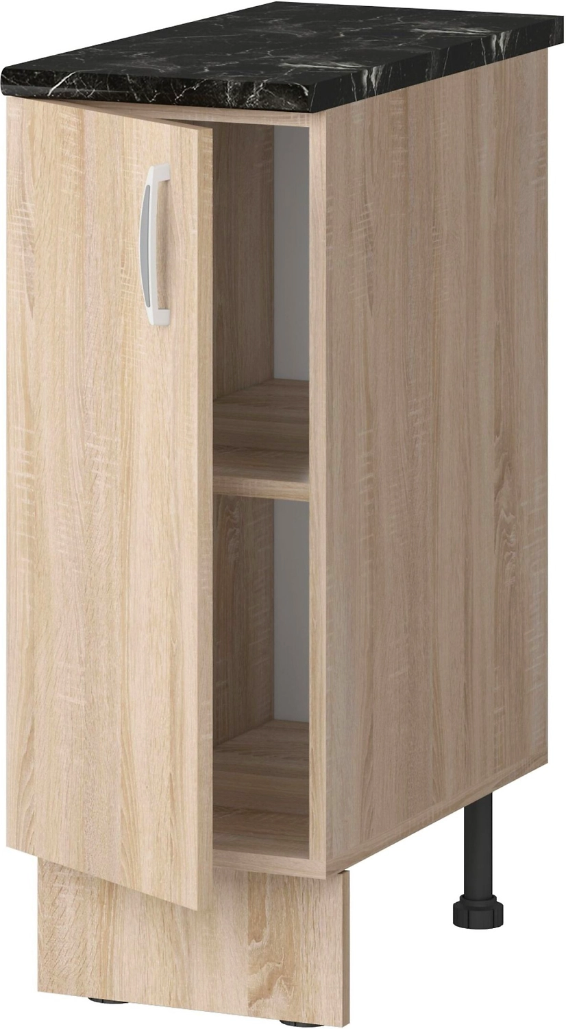 Шкаф напольный 85,2x30 см ДСП коричневый