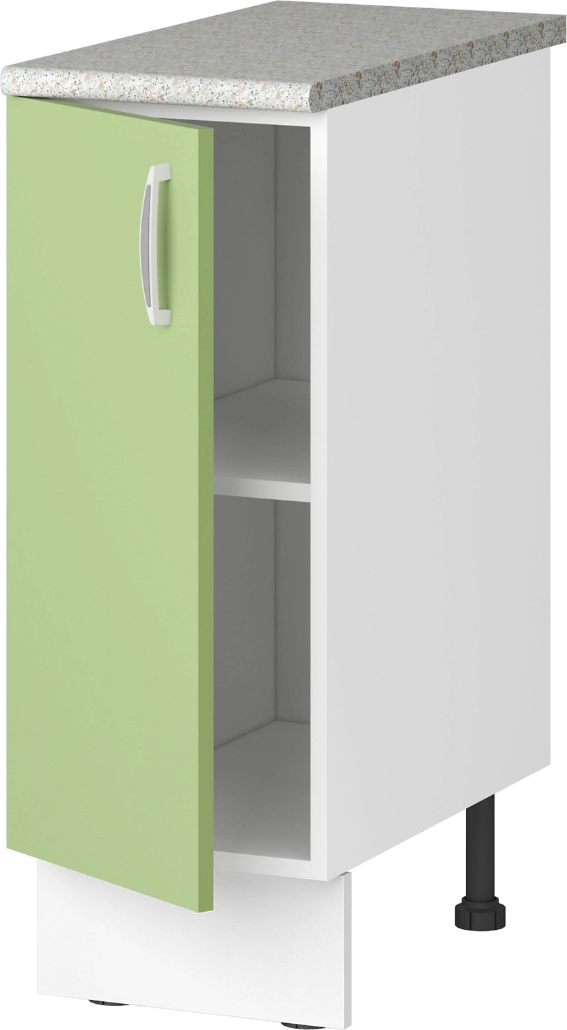 Шкаф напольный МАЛАХИТ 85,2x30 см светло-зеленый