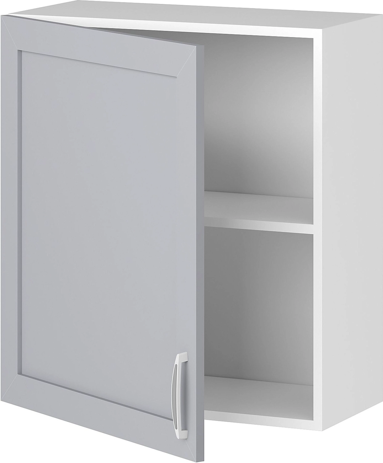 Шкаф навесной Сапфир 67,6х60 см ДСП голубой